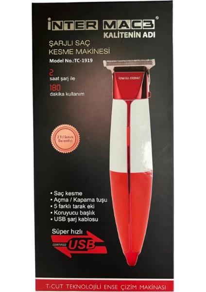 Inter Mac3 Saç Kesme Makinesi TC-1919 fiyatları