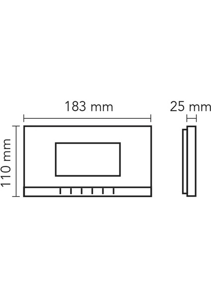 Görüntülü Diafon Bus Plus Mekanik Butonlu 4.3 001181 - 001180 modelleri