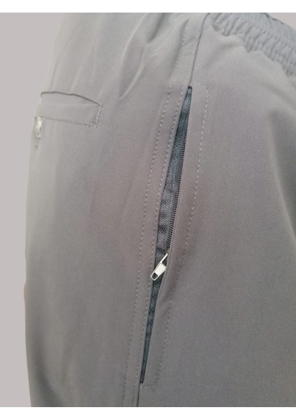 Online Hacı ve Umre Için Günlükte Şık Kesim Rahat Kalıp Erkek Şalvar Pantolon Füme - S