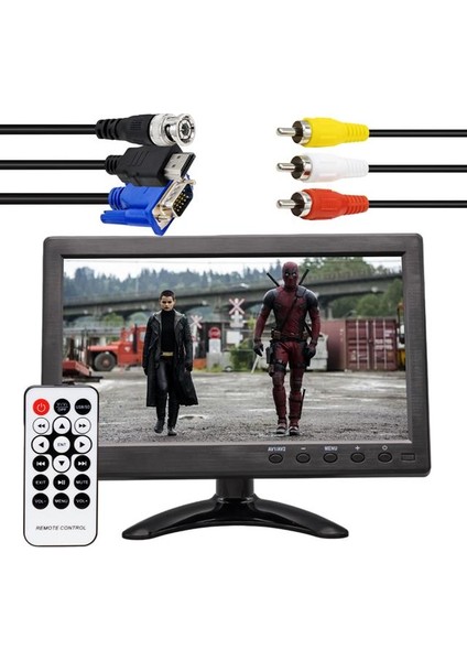 Powermaster PM-6092 10.1" Çok Fonksiyonlu 1080P Hd Araç Monitörü - Hdmı/vga/bnc/rca/usb Girişl