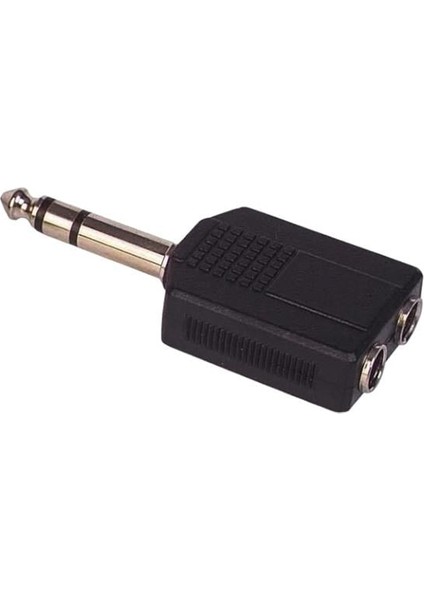 6.3 mm Stereo Erkek / 6.3 mm Stereo Dişix2 Çevirici Jack