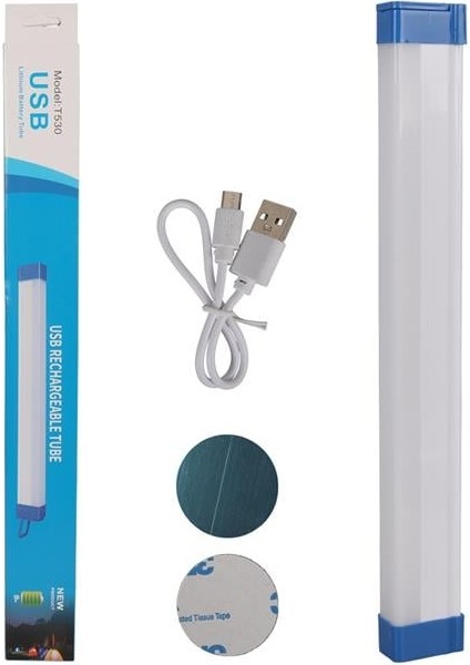 Powermaster T530 32CM 40W Çubuk Portatif LED Işıldak Şarjlı Tüp Lamba 1200MAH indirimleri