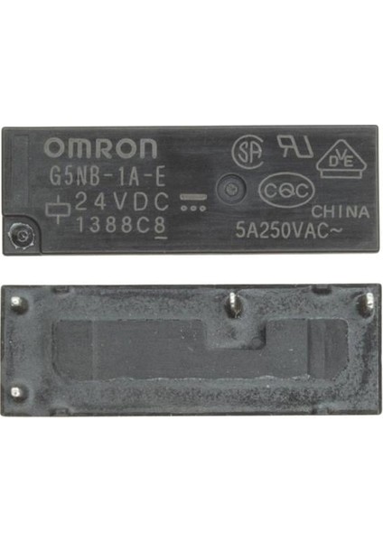 Omron G5NB-1A-E 24VDC Kart Rölesi 24 Volt 4 Pin Bacak Siyah 16X4C16