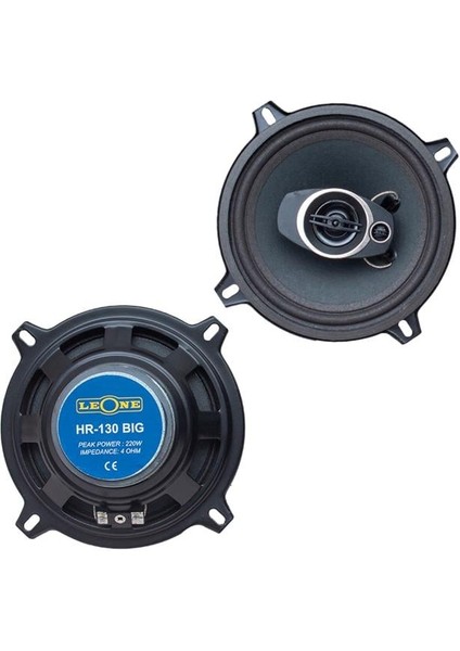 Leone 13 cm 220 Watt Max 110 Watt Rms 3 Yollu 2'li Hoparlör HR-130 Bıg fiyatları