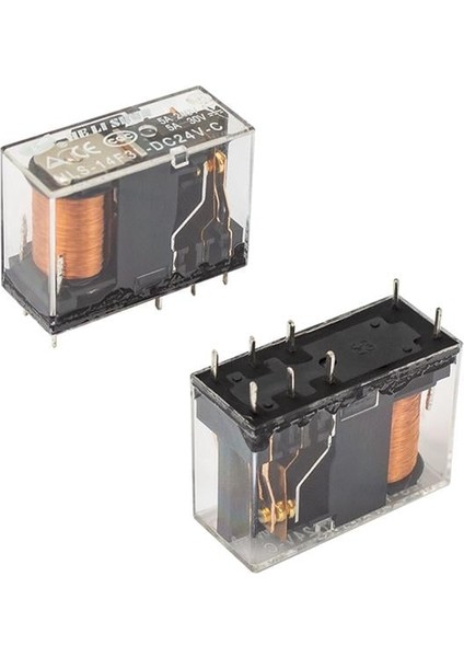 24 Volt Role Çift Kontak 8 Bacak 5 Amper HLS-14F3L-DC5V -C