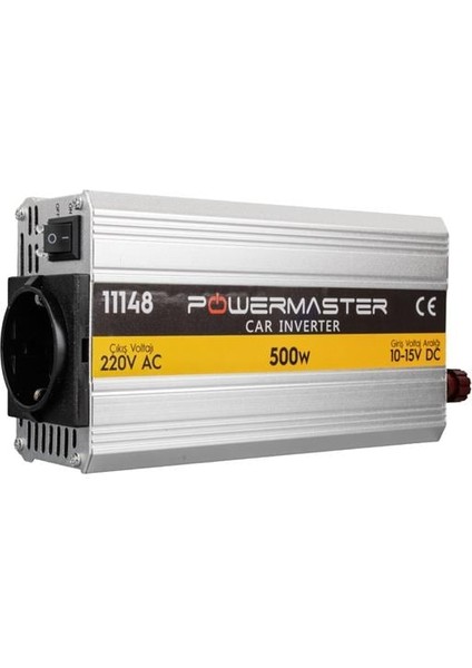 Powermaster PM-11148 12 Volt 500 Watt Modified Sinus Inverter