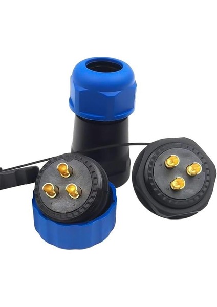 SD28 Su Geçirmez 3 Pin Erkek-Dişi Yuvarlak 28 mm Konnektör modelleri