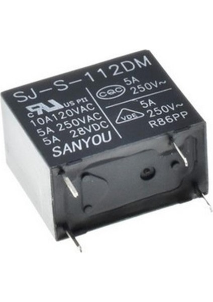 SJ-S-112DM 4 Pinli Elektromanyetik Güç Rölesi
