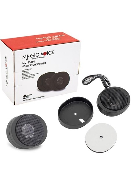 Magicvoice MV-31460 Max 900W / Rms 350 W Dome Oto Tweeter (2'li Takım) modelleri