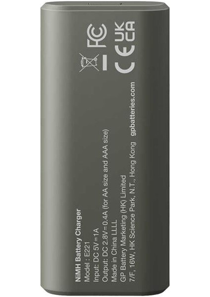 Gp Recyko E221 USB 2'li Aa - Aaa Pil Şarj Cihazı (GPACSE221004 GPE221R21-2GTLB1) modelleri