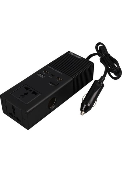 Olesson 1665 Dc 12-24V 200W Oto Araç Power Inverter Ek Çakmak Girişi - Type-C - Çift USB - 220V fiyatları