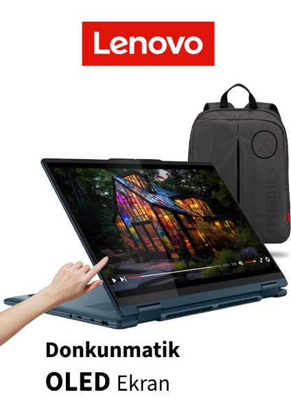 Ultra Pil Ömürlü Dokunmatik Ekran Yoga 7 2'si 1 Arada Core Ultra 5 16GB 512GB Dokunmatik Performans Laptop