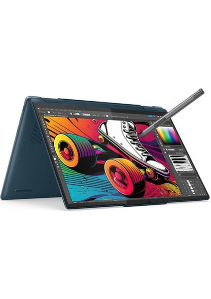 Ultra Pil Ömürlü Dokunmatik Ekran Yoga 7 2'si 1 Arada Core Ultra 5 16GB 512GB Dokunmatik Performans Laptop