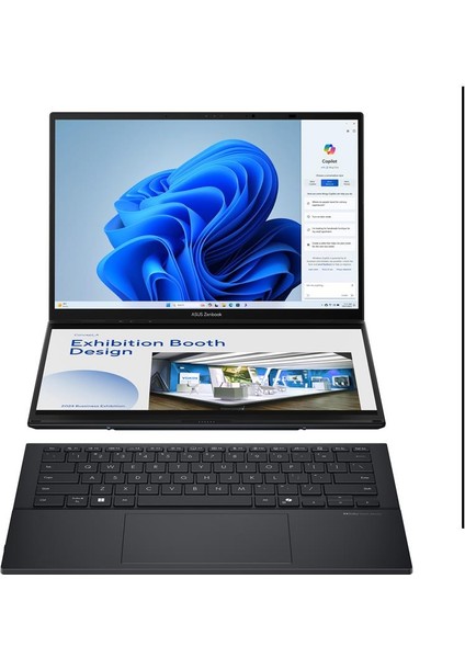 Ultra Pil Ömürlü Dokunmatik Ekran Zenbook Duo Çift OLED Ekran Core Ultra 7 16GB 1tb Geleceğin Bilgisayarı fiyatları