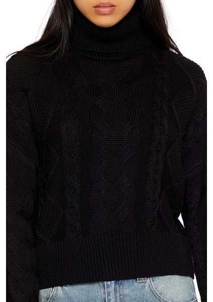 Örgü Yüksek Yaka Kazak modelleri