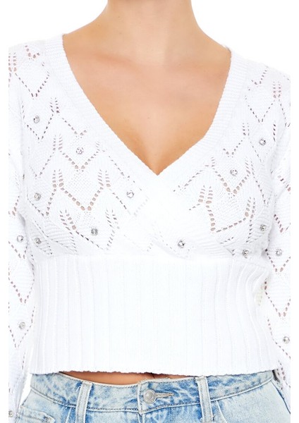 Renkli Taşlı Detaylı Kazak modelleri