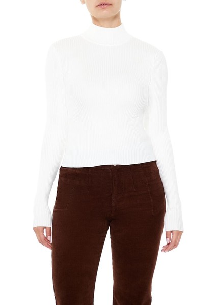 Ribanalı Yarım Yaka Kazak