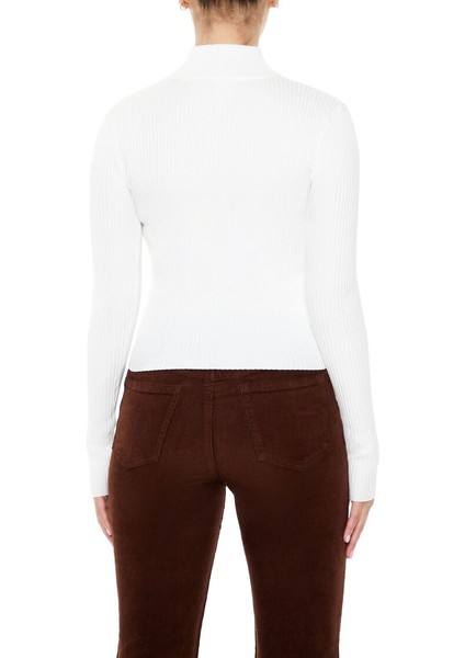 Ribanalı Yarım Yaka Kazak indirimleri