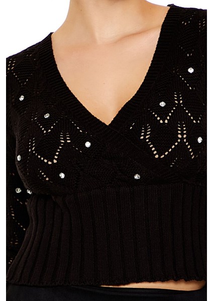 Renkli Taşlı Detaylı Kazak modelleri