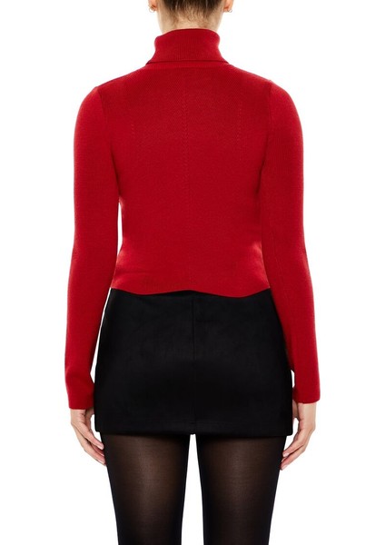 Yüksek Yaka Çift Yönlü Kazak indirimleri