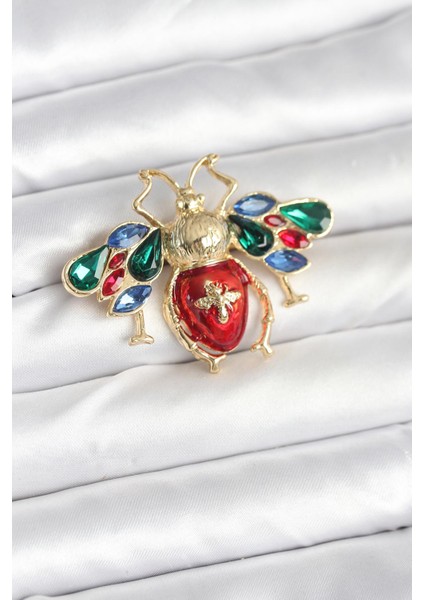 Süslü Arı Model Broş - Lisinya