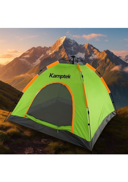 Kamp Doğa Deprem Çadırı Otomatik Kurulum Tek Katmanlı 4 Kişilik Çadır