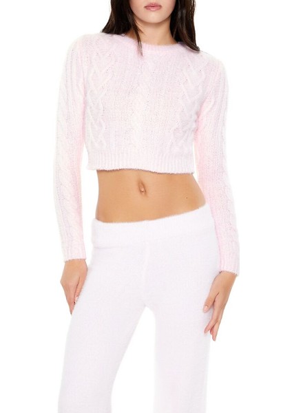 Yumuşak Örgü Crop Kazak