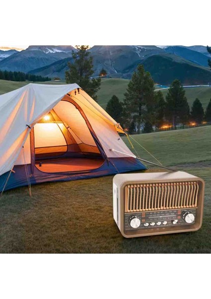 Tasarım Nostaljik Radyo Kablosuz Bağlantı Imkanı Işıklı Güçlü Bataryalı Fm Radyo Aux USB Bağlantı modelleri