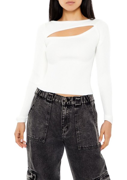 Cutout Detaylı Triko Kazak fiyatları