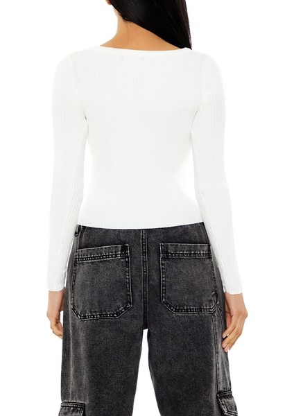 Cutout Detaylı Triko Kazak modelleri