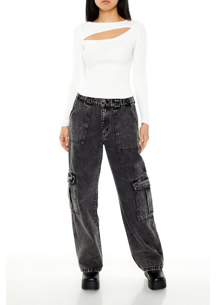 Cutout Detaylı Triko Kazak fırsatları