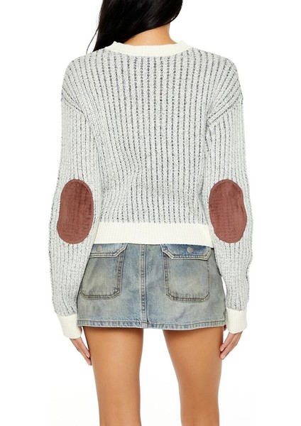 Çizgili Dirsek Detaylı Kazak modelleri