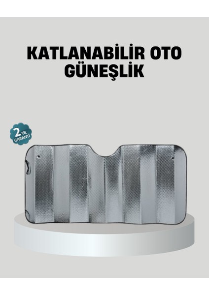Nrzsnt Araba Güneşliği Alüminyum Yansıtıcı Yüzeyle Etkili Isı Koruması