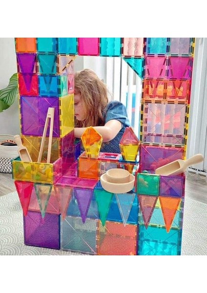 Manyetik Yapı Blokları 85 Parça - Eğitici Zeka Geliştirici Oyuncak Seti