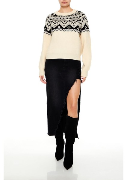 Fair Isle Desenli Kazak fiyatları