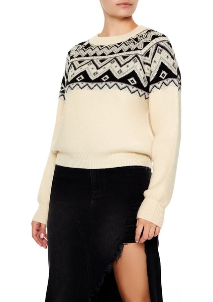 Fair Isle Desenli Kazak fırsatları