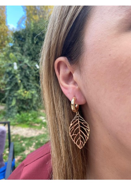 Aurora Leaf Gold Küpe