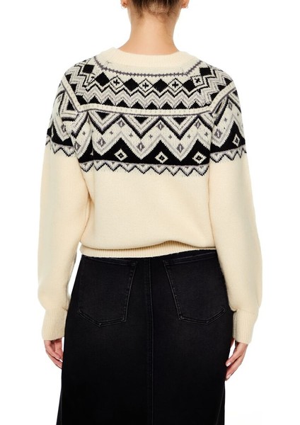 Fair Isle Desenli Kazak indirimleri