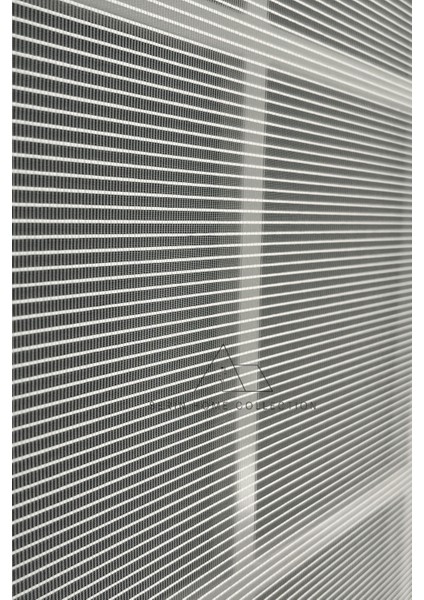 Beyaz Ince Çizgili Tül ve Stor Perde (Dayanıklı Alüminyum Kasa) indirimleri