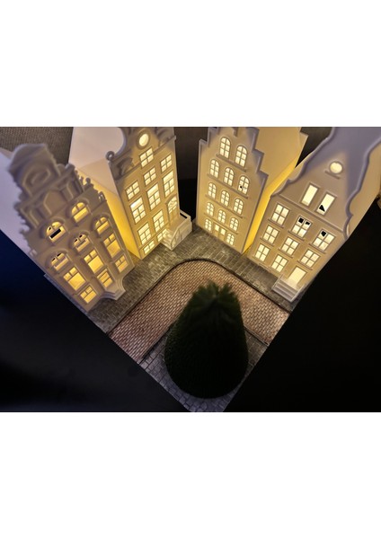 3D Amsterdam LED Işıklı Dekor