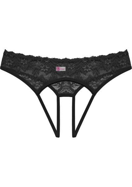 Angel Özel Bölgesi Açık Kadın Siyah Fantazi Külot