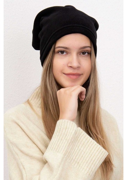 Polar Termal Kar Maskesi ve Ipli Boyunluk Bere Siyah Set