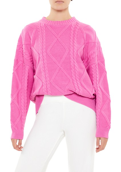 Örgü Desenli Kazak modelleri