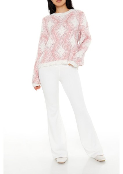 Karışımlı Elmas Desenli Triko Kazak fırsatları