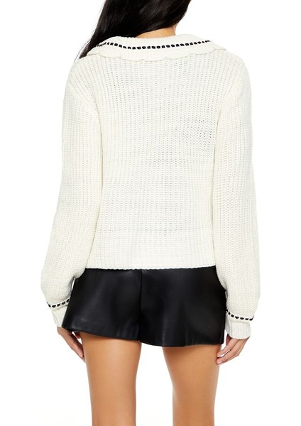 Dikiş Detaylı Hırka Kazak modelleri