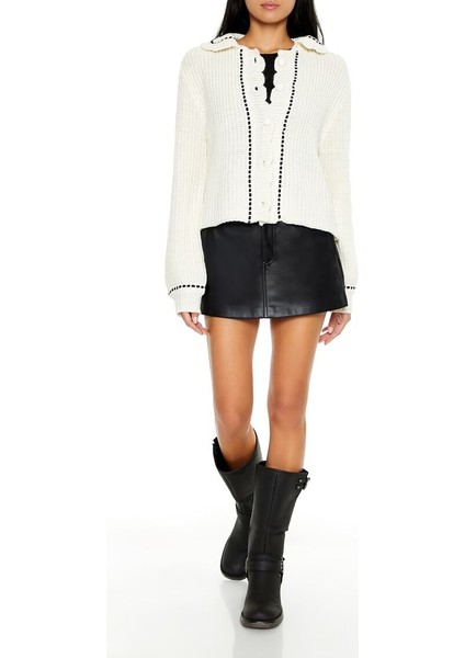 Dikiş Detaylı Hırka Kazak fırsatları