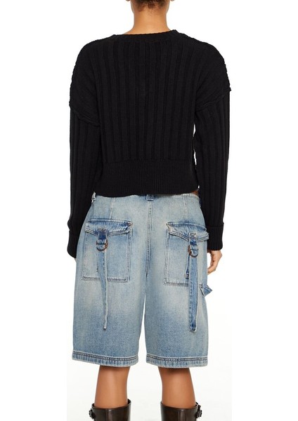 Örgü Crop Kazak indirimleri