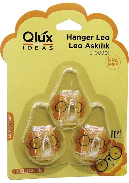 3pcs Leo Askı Şeffaf Askı Yapışkanlı Montaj (4915) fiyatları