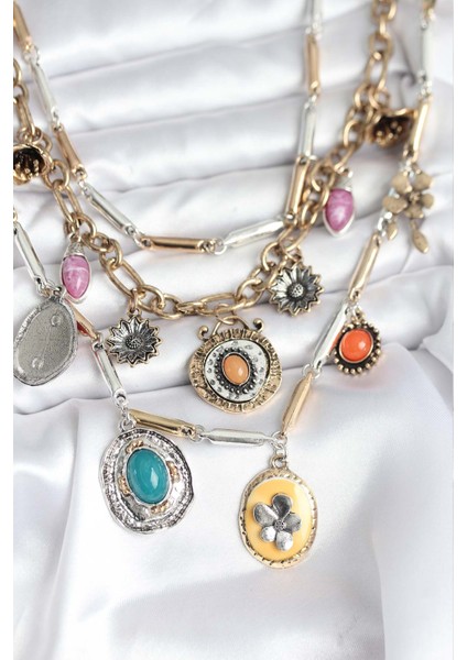 Otantik Kolye Seti (Pirinç)