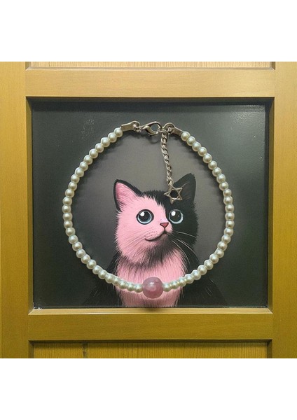 Incili Tasarım Kedi Tasması modelleri